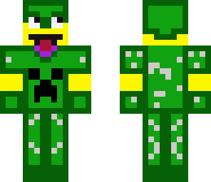 lolface in creeper armour