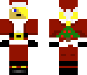 cyan santa