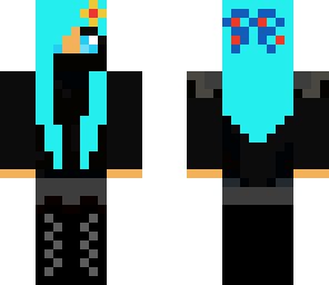 blue haired girl