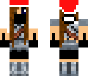 warrior ninja with santa hat