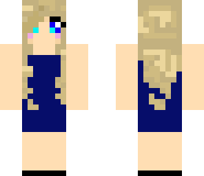 blue dress girl