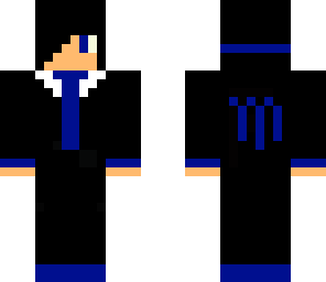 blue emo in a suit