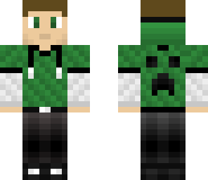 creeper hoodie brown hair