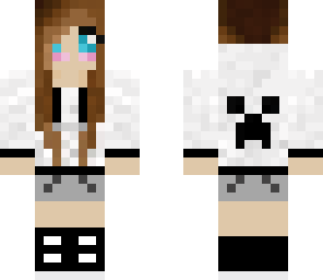 pale creeper hoodie girl