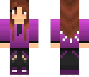 purple snow girl