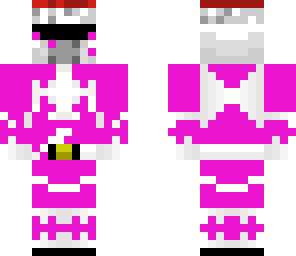 pink power ranger santa