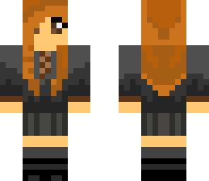 girl in brown uniform
