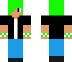 boy with green hair
