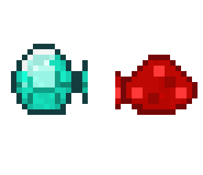diamond and redstone