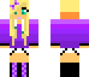 uncomplete purple girl