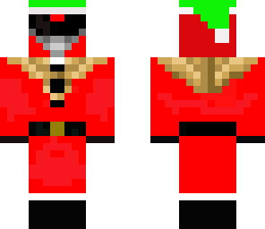 alternate santa hat red power ranger
