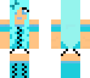 blue cotton candy girl
