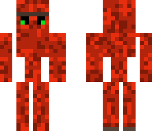 realistic fire golem