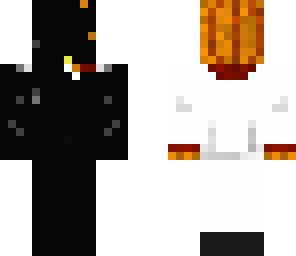 crazy black pumpkin guy out his back