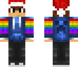 improved x2 rainbow christmas boy
