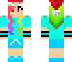 just edited my rainbow dash skin