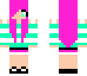 pink haired girl