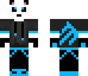 neon blue panda