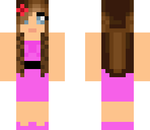 girl in pink dress