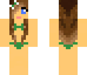green bikini girl
