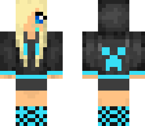 cool blue girl