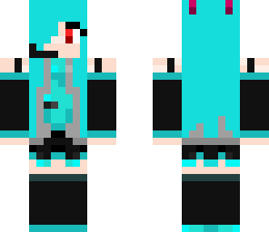 red eyed spider girl with headset