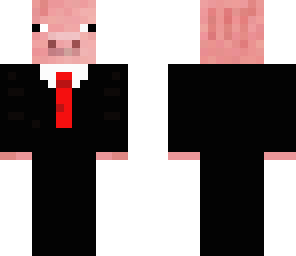 pig ina suit