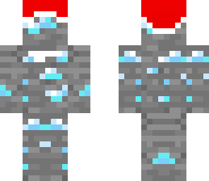 diamond skin with christmas hat