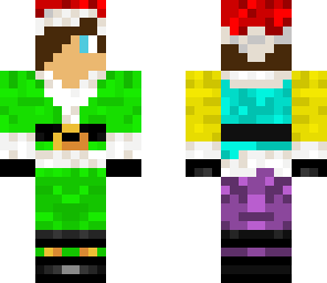 nmulticolered santa