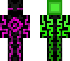 endertron pink and purple front and green back