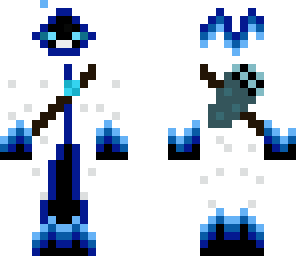smyling snowy enderman