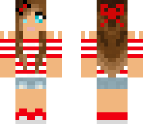 red summer girl