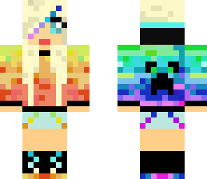 rainbow creeper girl