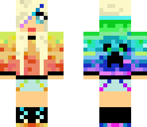rainbow creeper girl
