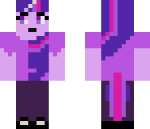 twilight sparkle in clothes with horn
