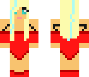 girl now in red
