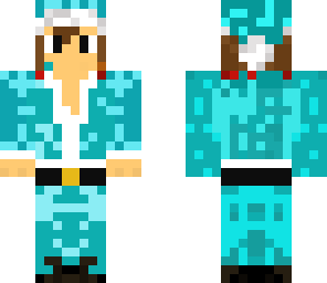 santa blue suit