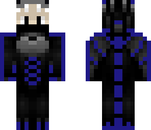 worrior in blue enderdragon skin