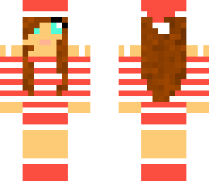 girl in a santa hat