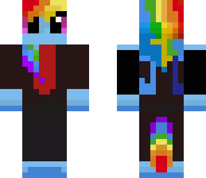 rainbowdash with tuxsedo
