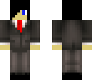 man with a slender man suit