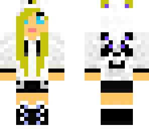 panda girl blond