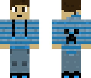 normal minecrafter with hoody