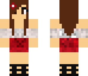 holiday girl wearing red dress