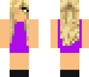 girl in purple dress