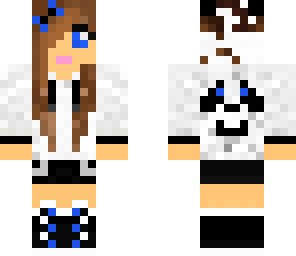 blue panda girl