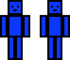 blue man