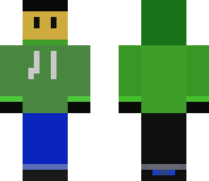 green hoodie