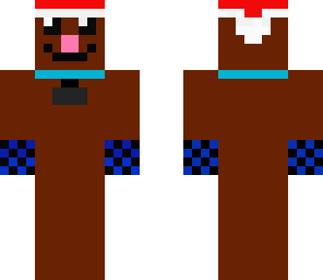 christmas dog with fixed gloves