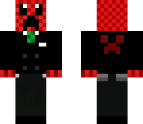 red creeper in a tuxedo